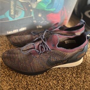 Knit Lace-Up Men's Sneakers in Multi-Color